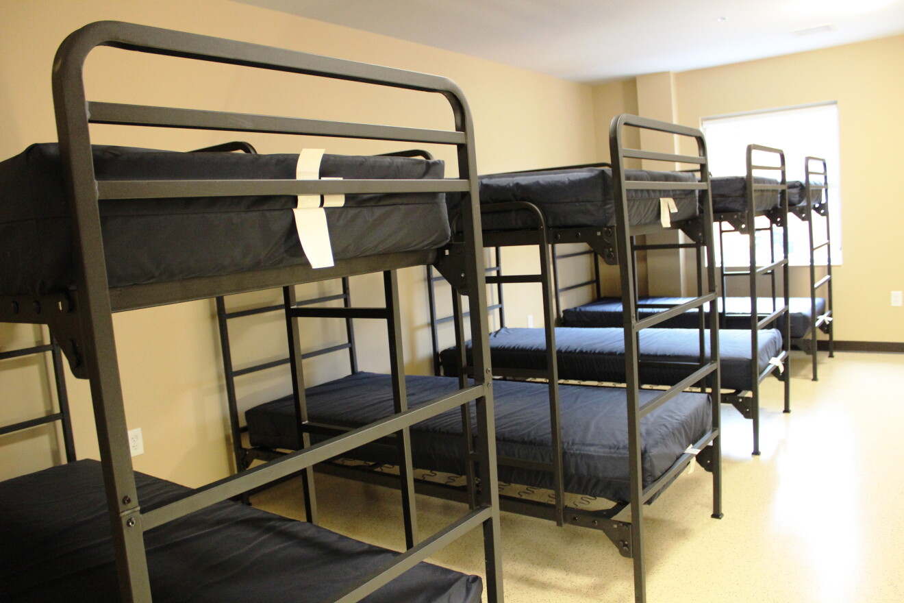 One of the dorm rooms at City Gospel Mission's shelter in Queensgate.